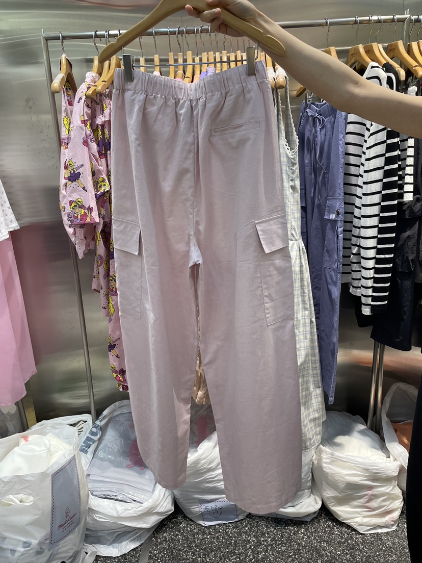 MENDL S韓國直郵女士新品26夏季推薦時尚人氣休閑褲亞麻MENDL S休閑褲