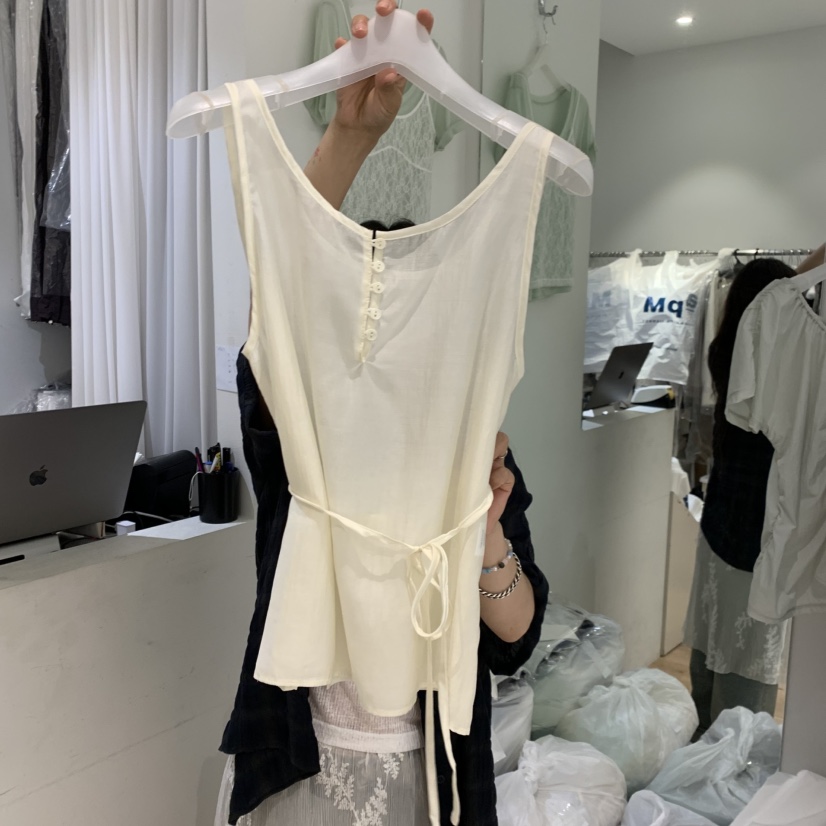 AUBE韓國直郵女裝新品時尚休閑人氣推薦熱賣26夏季吊帶背心AUBE吊帶/背心圖色2