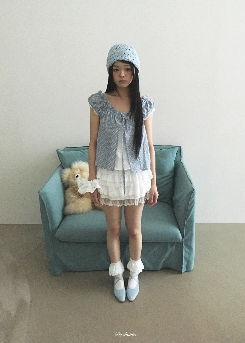 BY CHAPTER韓國直郵女裝新款時尚人氣熱賣休閑襯衫蕾絲衫BY Chapter襯衫/蕾絲衫