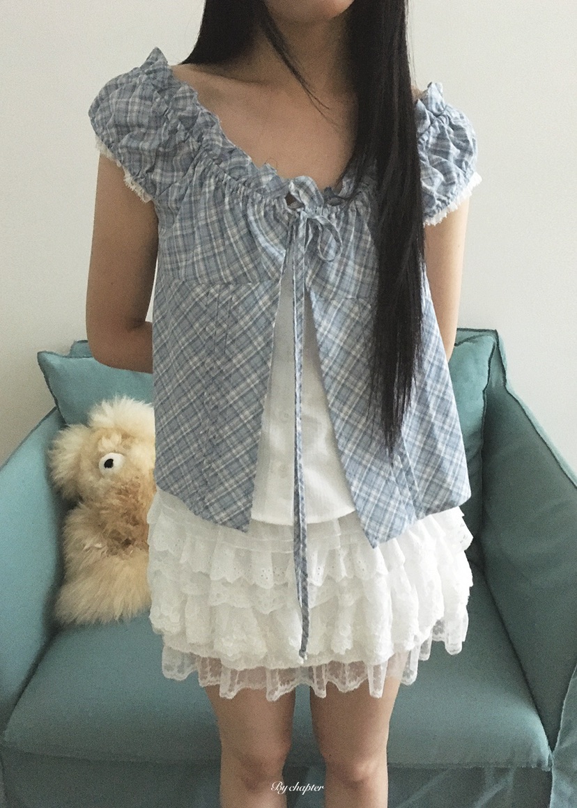 BY CHAPTER韓國直郵女裝新款時尚人氣熱賣休閑襯衫蕾絲衫BY Chapter襯衫/蕾絲衫