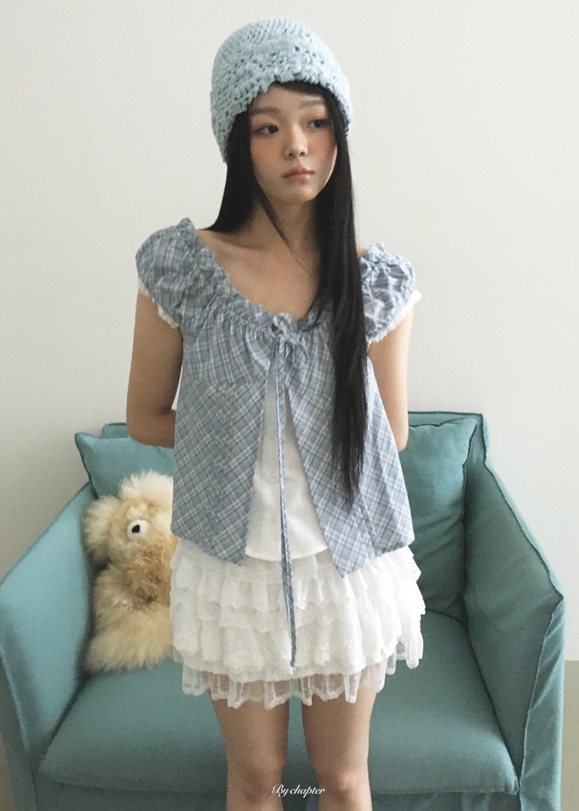 BY CHAPTER韓國直郵女裝新款時尚人氣熱賣休閑襯衫蕾絲衫BY Chapter襯衫/蕾絲衫圖色1