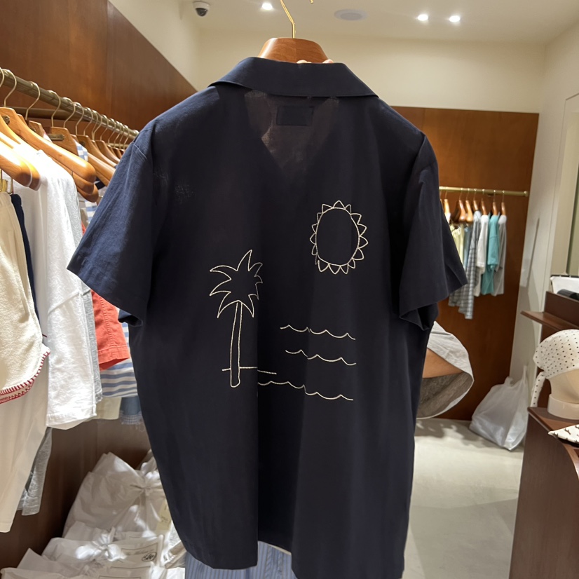 HEBON韓國直郵女士新品休閑時尚襯衫蕾絲衫不含內搭亞麻布HEBON襯衫/蕾絲衫
