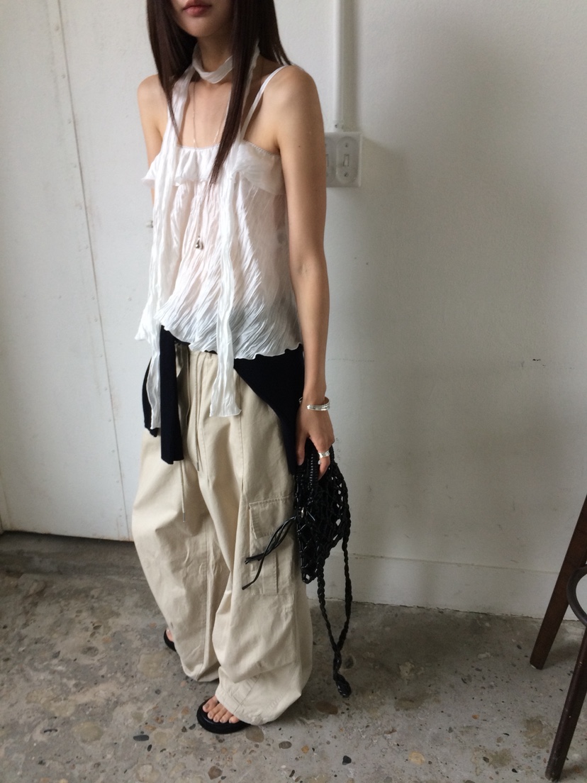 ANOU韓國直郵實拍女裝新款時尚熱賣推薦26夏季吊帶背心含圍巾ANOU吊帶/背心
