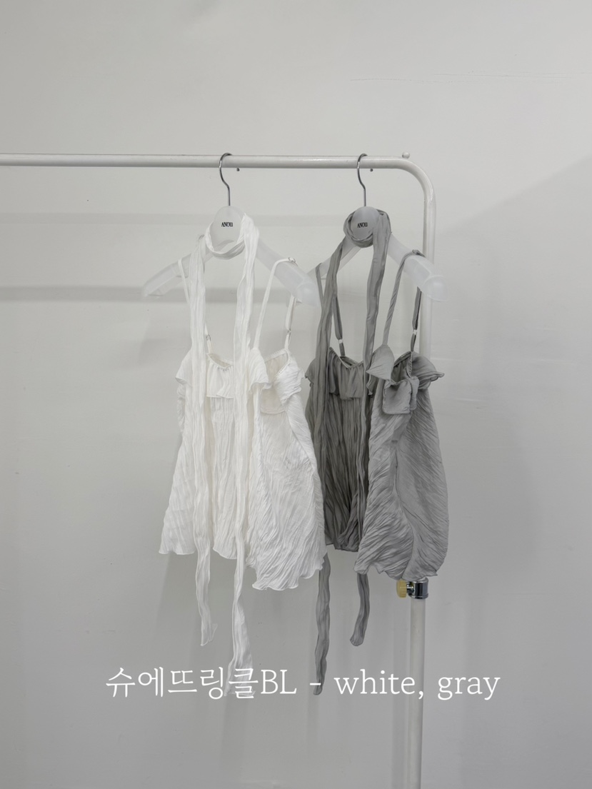 ANOU韓國直郵實拍女裝新款時尚熱賣推薦26夏季吊帶背心含圍巾ANOU吊帶/背心