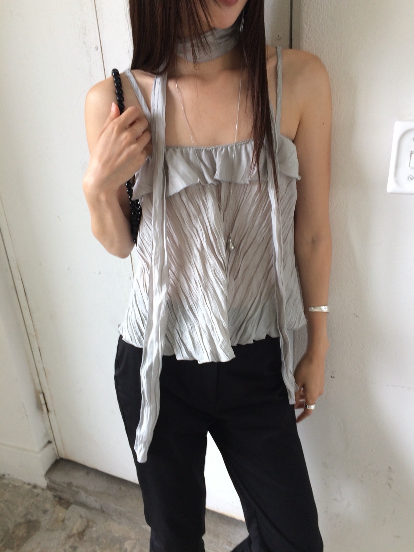 ANOU韓國直郵實拍女裝新款時尚熱賣推薦26夏季吊帶背心含圍巾ANOU吊帶/背心