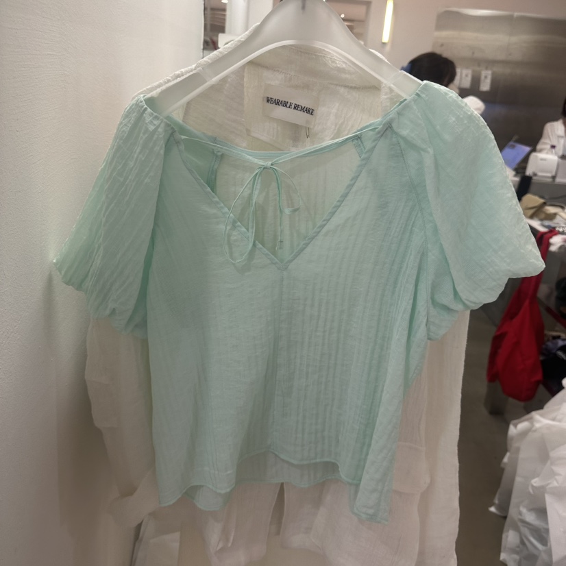WEARABLE-L韓國直郵女士新品26夏季熱賣推薦休閑襯衫蕾絲衫WEARABLE襯衫/蕾絲衫