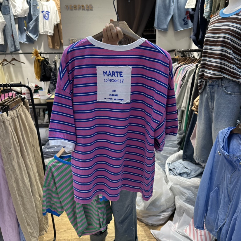 YESFREE韓國直郵女裝新品人氣26夏季休閑時尚熱賣推薦T恤YESFREET恤