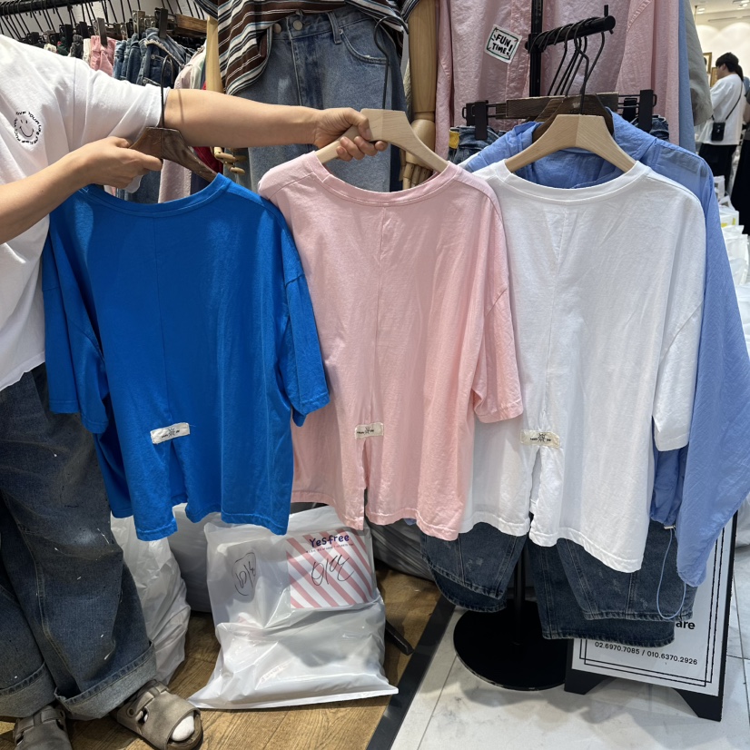 YESFREE韓國東大門代購女士新品熱賣休閑時尚人氣推薦T恤YESFREET恤