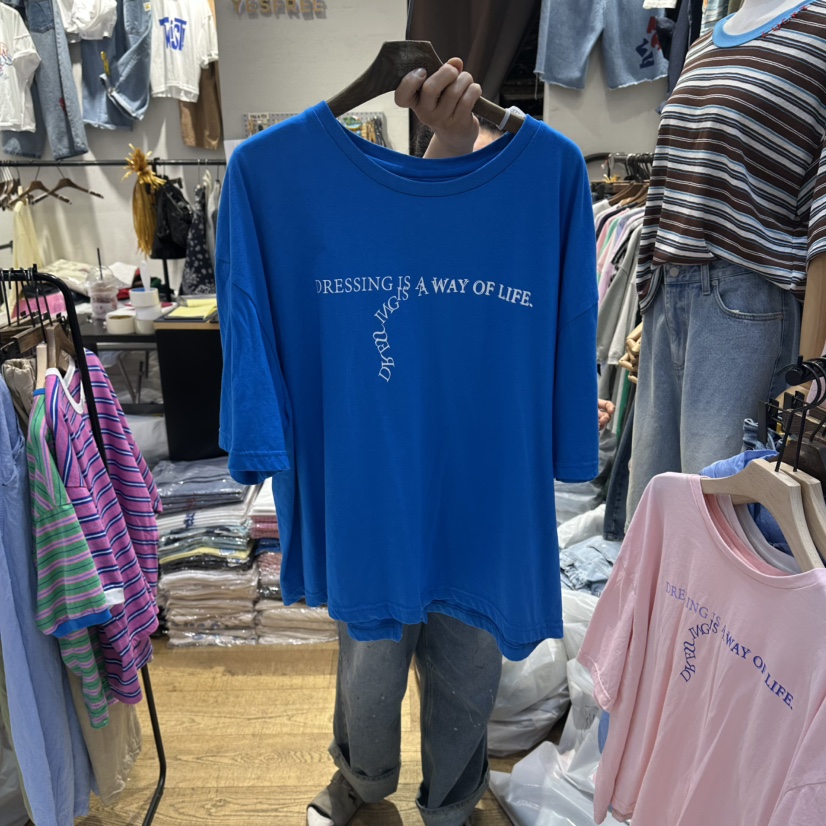 YESFREE韓國東大門代購女士新品熱賣休閑時尚人氣推薦T恤YESFREET恤圖色3