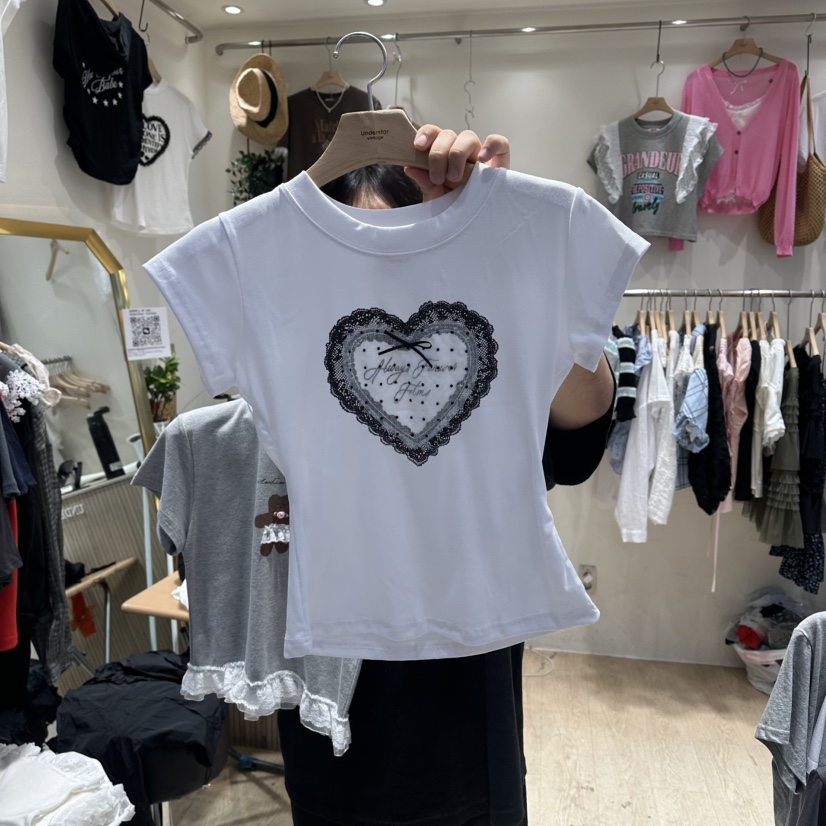 UNDERSTAR_VINTAGE韓國東大門直郵女裝新品人氣推薦熱賣T恤UNDERSTAR_VINTAGET恤圖色1
