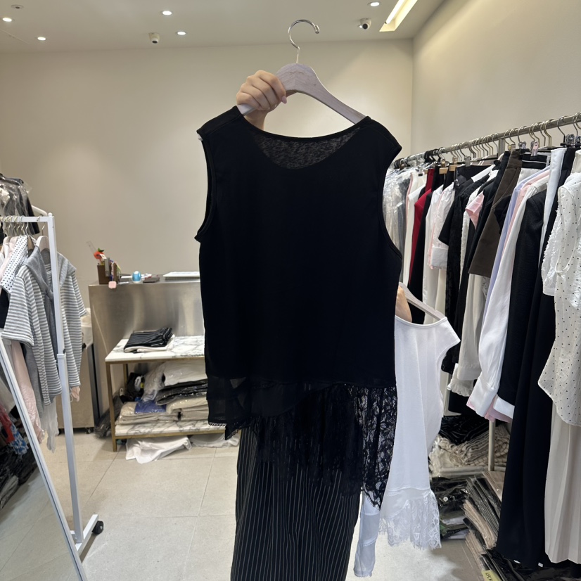 INNO韓國直郵女裝新款休閑推薦人氣時尚26夏季吊帶背心蕾絲INNO吊帶/背心圖色2