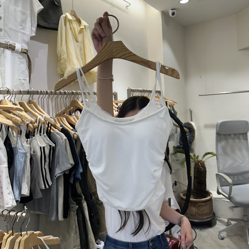 HIPTIQUE韓國代購女士新品人氣推薦休閑吊帶背心蕾絲無袖HIPTIQUE吊帶/背心圖色2