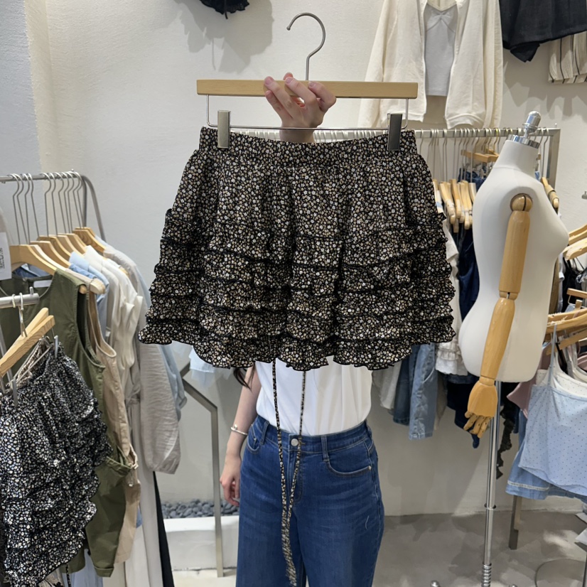 HIPTIQUE韓國代購女裝新品休閑26夏季熱賣人氣推薦短裙小花HIPTIQUE短裙