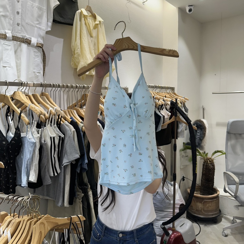 HIPTIQUE韓國直郵女士新品時尚熱賣26夏季吊帶背心小花無袖HIPTIQUE吊帶/背心圖色4