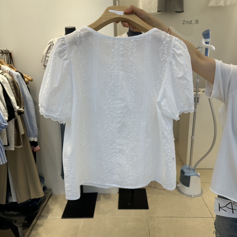 2nd B-S韓國代購女士新品26夏季推薦熱賣人氣襯衫蕾絲衫2nd B-S襯衫/蕾絲衫
