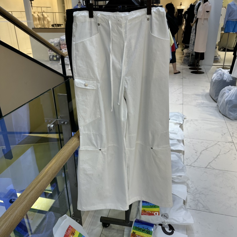 A2/D2韓國直郵女士新款26夏季熱賣時尚休閑褲工裝褲開衩A2/D2休閑褲圖色1