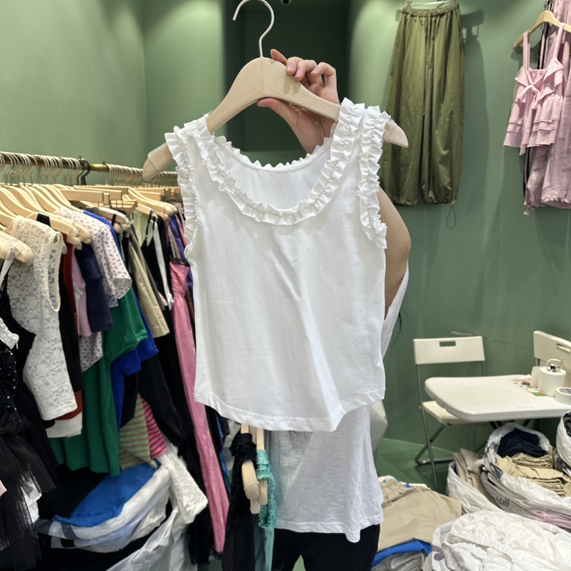 ROMANTIC NEWYORK韓國直郵女士新品休閑時尚吊帶背心無袖ROMANTIC NEWYORK吊帶/背心圖色1