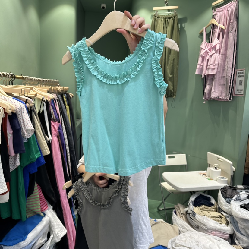 ROMANTIC NEWYORK韓國直郵女士新品休閑時尚吊帶背心無袖ROMANTIC NEWYORK吊帶/背心圖色2