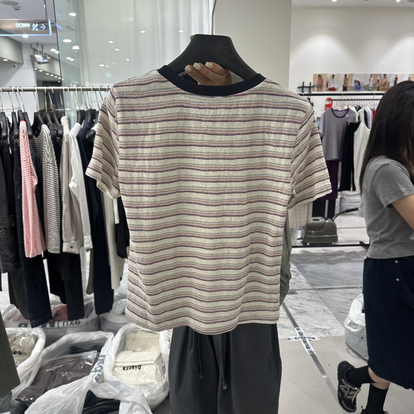 DIARRA韓國直郵女士新品休閑推薦時尚26夏季人氣熱賣T恤亞麻DIARRAT恤