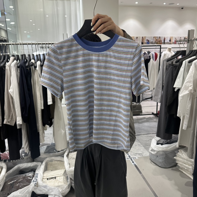 DIARRA韓國直郵女士新品休閑推薦時尚26夏季人氣熱賣T恤亞麻DIARRAT恤圖色1