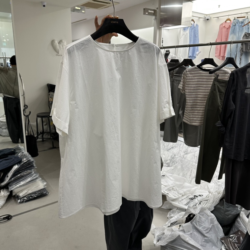 DIARRA韓國代購女士新品26夏季休閑人氣推薦時尚襯衫蕾絲衫DIARRA襯衫/蕾絲衫圖色1