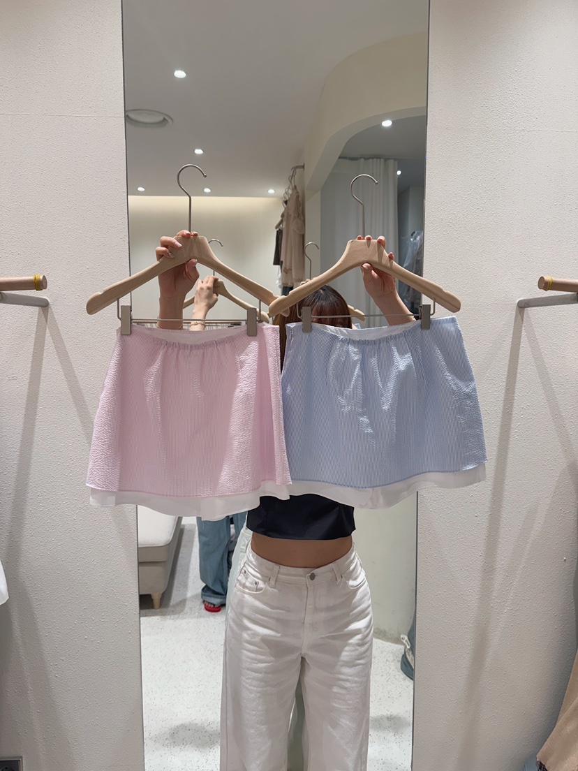 MARKE-P韓國直郵實拍女士新品熱賣時尚26夏季休閑裙褲條紋MARKE-P裙褲