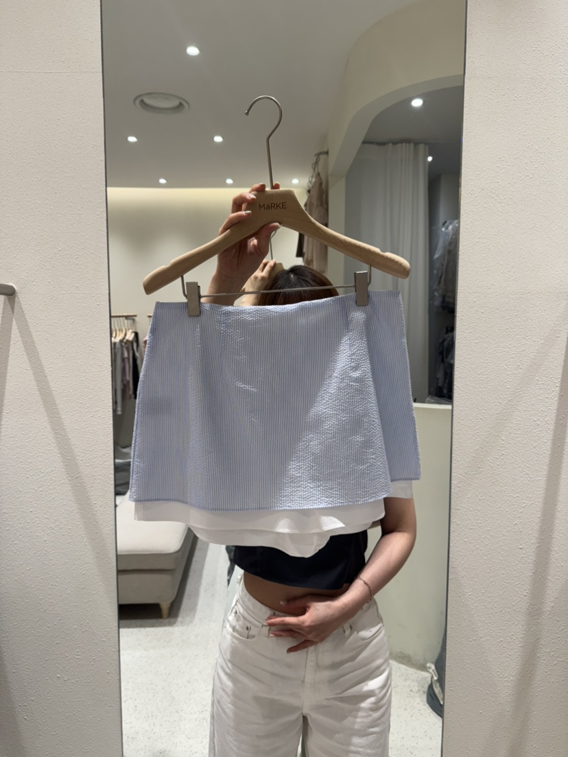 MARKE-P韓國直郵實拍女士新品熱賣時尚26夏季休閑裙褲條紋MARKE-P裙褲圖色1
