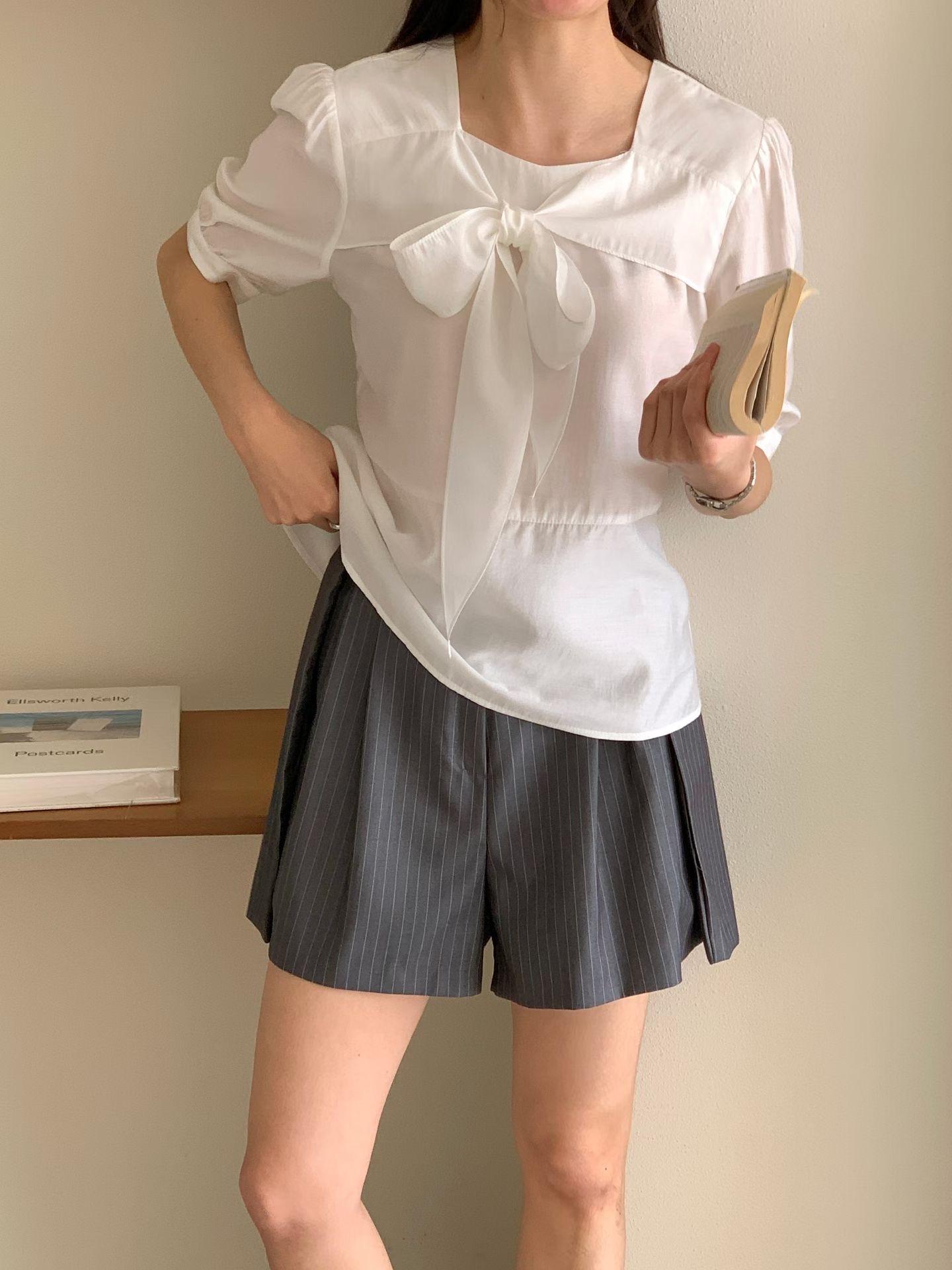 WITHMOON韓國代購女裝新品26夏季人氣熱賣休閑襯衫蕾絲衫WITHMOON襯衫/蕾絲衫