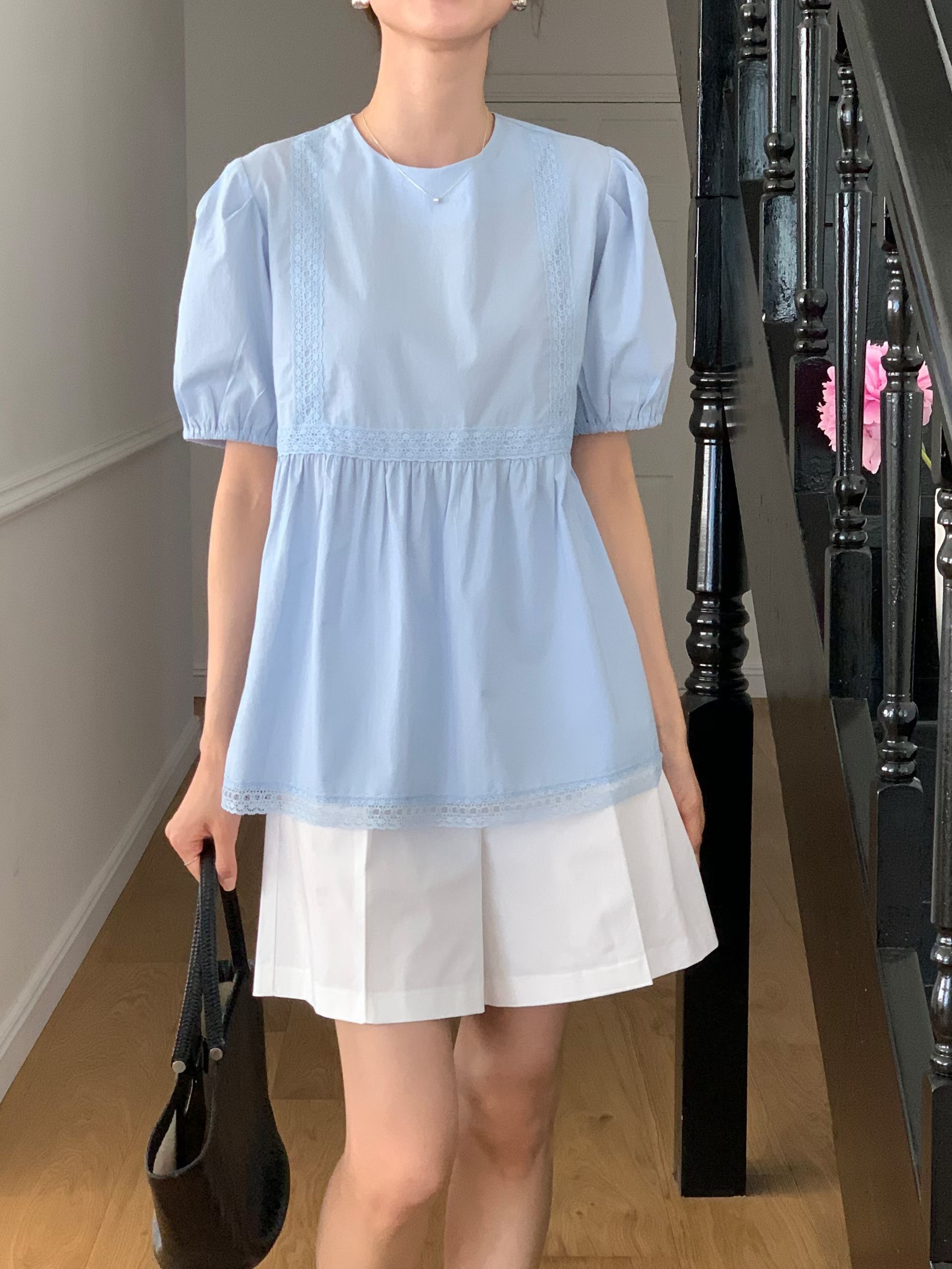 WITHMOON韓國代購女士新品休閑人氣推薦時尚熱賣襯衫蕾絲衫WITHMOON襯衫/蕾絲衫圖色2