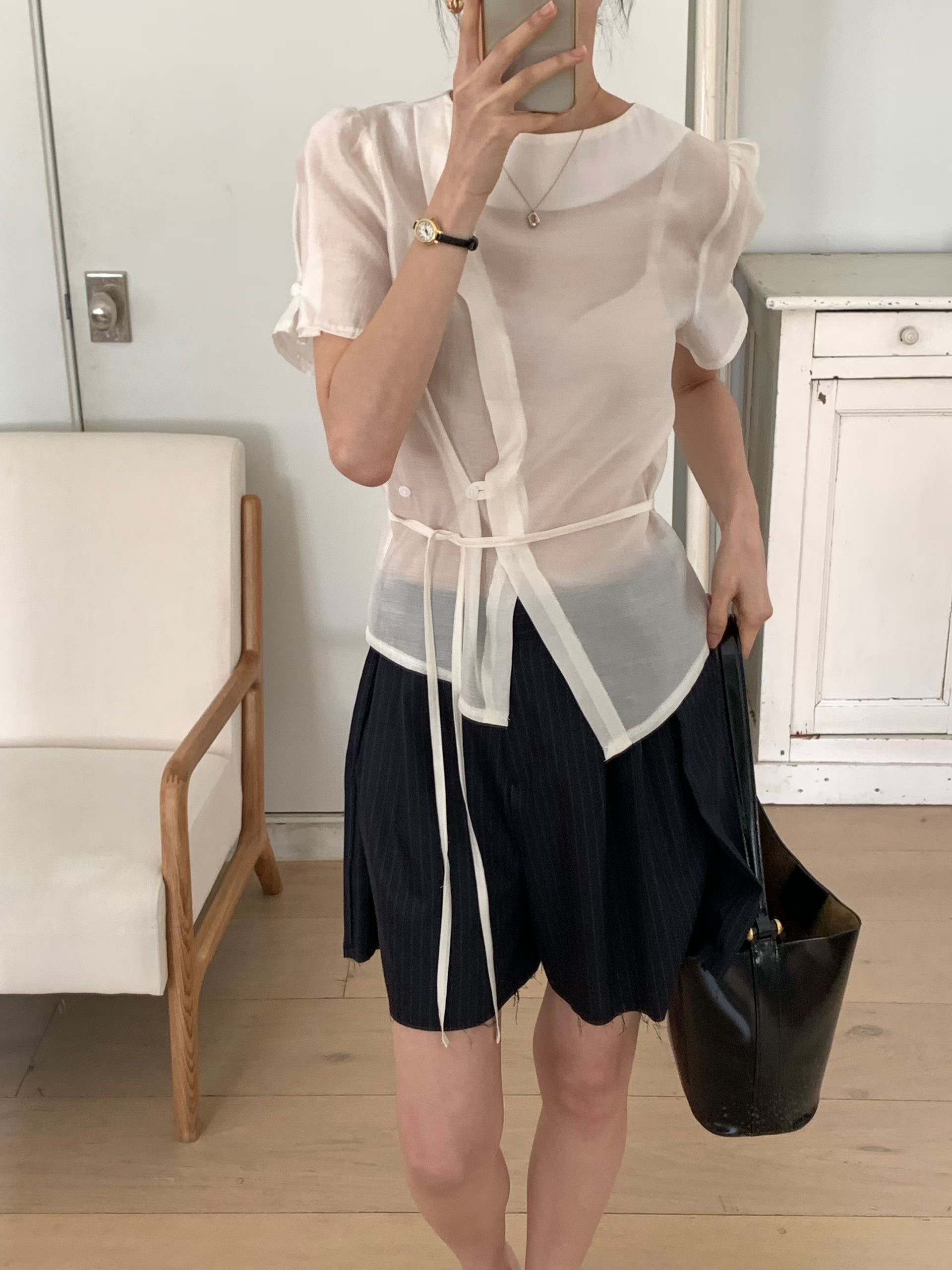 WITHMOON東大門實拍韓國女裝新款休閑時尚熱賣襯衫蕾絲衫WITHMOON襯衫/蕾絲衫