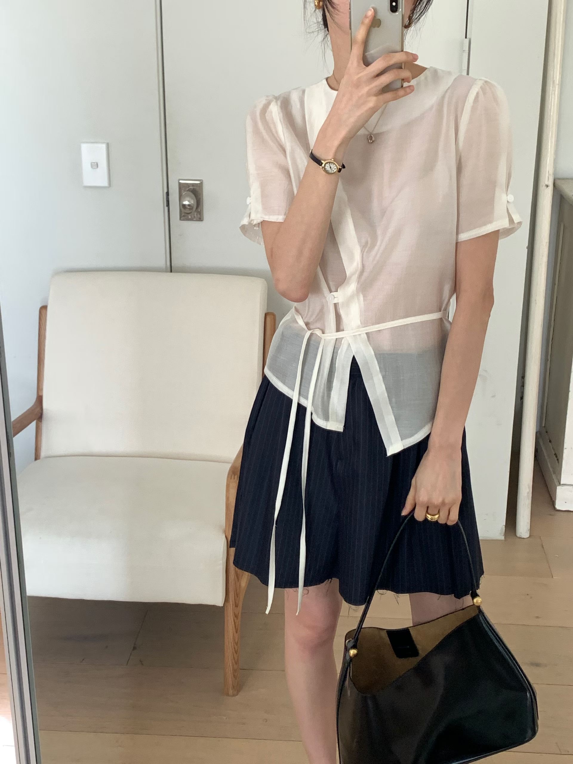 WITHMOON東大門實拍韓國女裝新款休閑時尚熱賣襯衫蕾絲衫WITHMOON襯衫/蕾絲衫