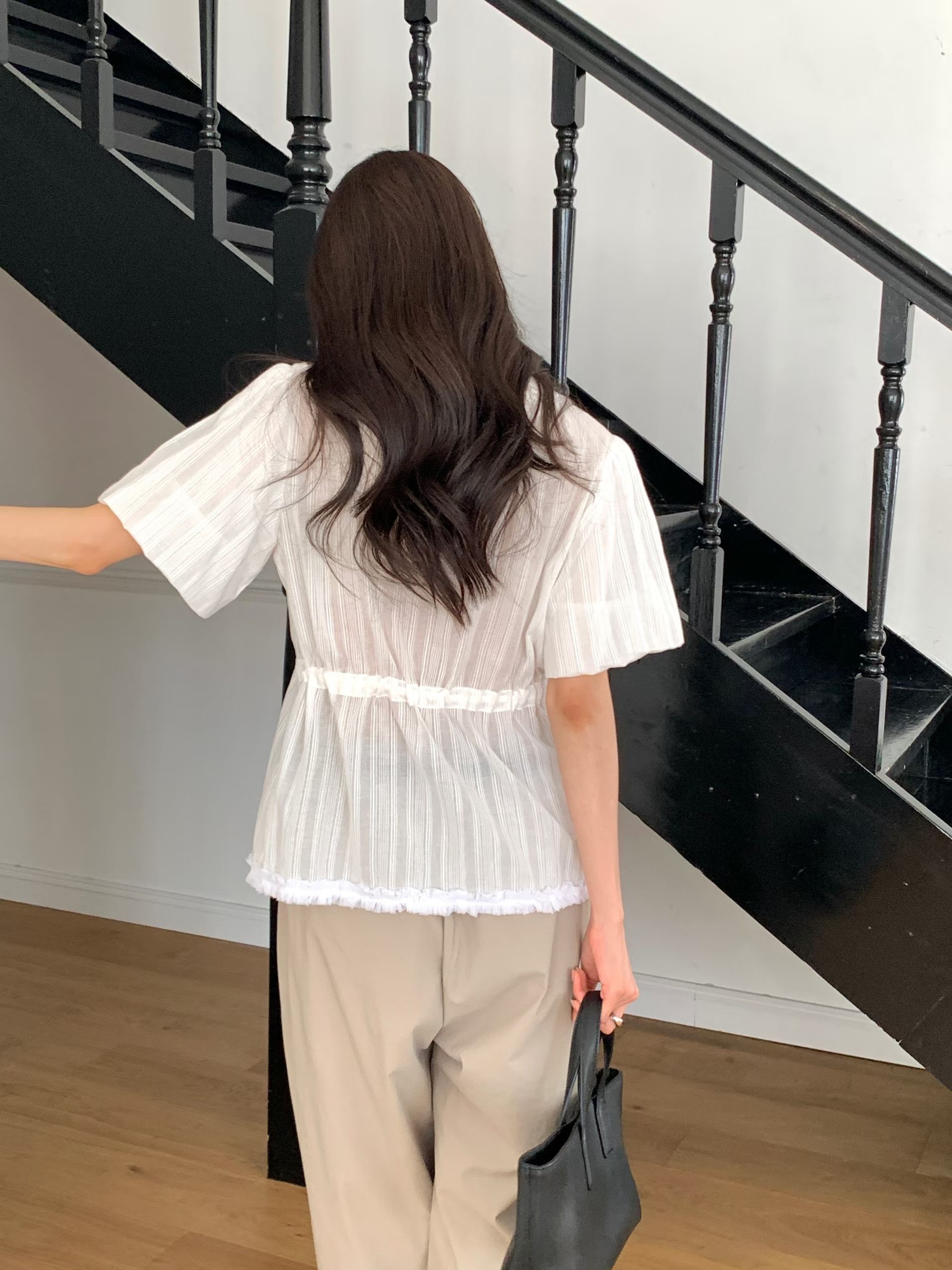 WITHMOON韓國直郵女裝新款熱賣時尚推薦休閑26夏季襯衫蕾絲衫WITHMOON襯衫/蕾絲衫