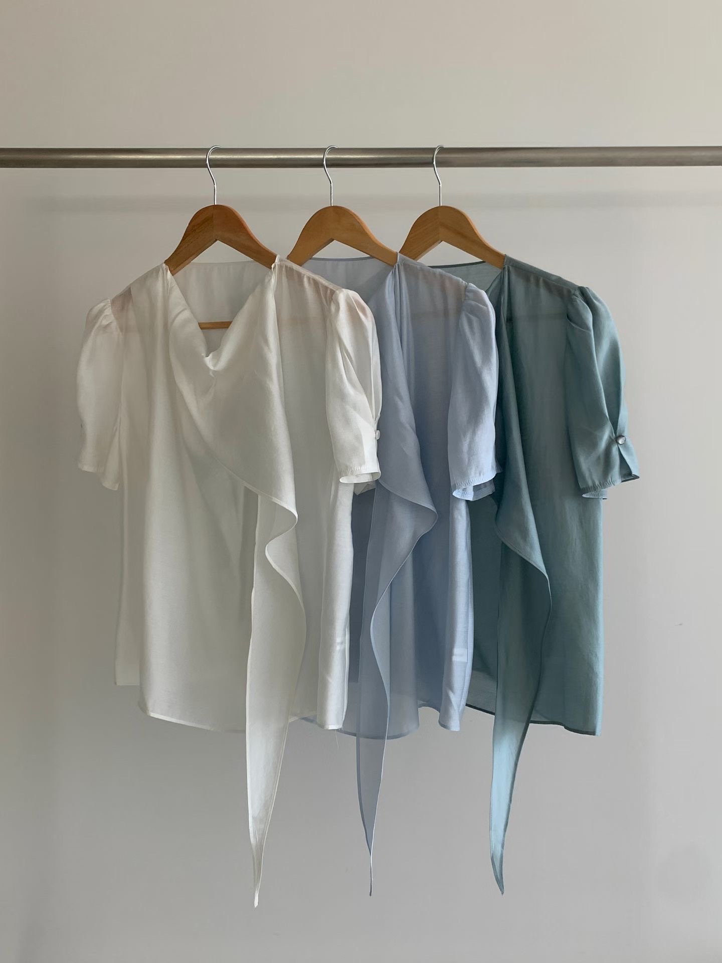 WITHMOON韓國直郵實拍女士新品時尚人氣推薦26夏季襯衫蕾絲衫WITHMOON襯衫/蕾絲衫圖色2左二色