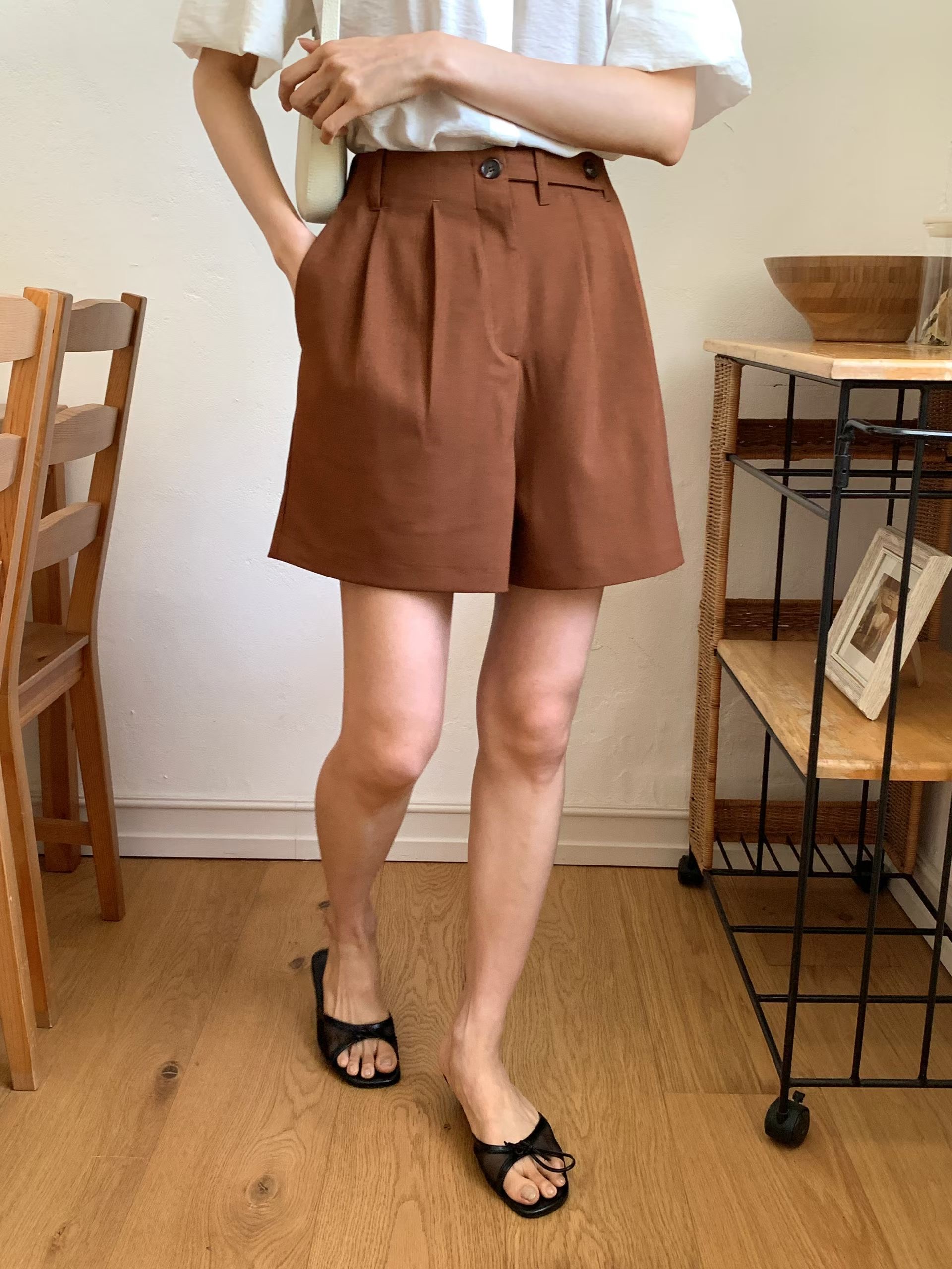 WITHMOON韓國直郵女士新品休閑熱賣人氣推薦26夏季時尚短褲WITHMOON短褲圖色1