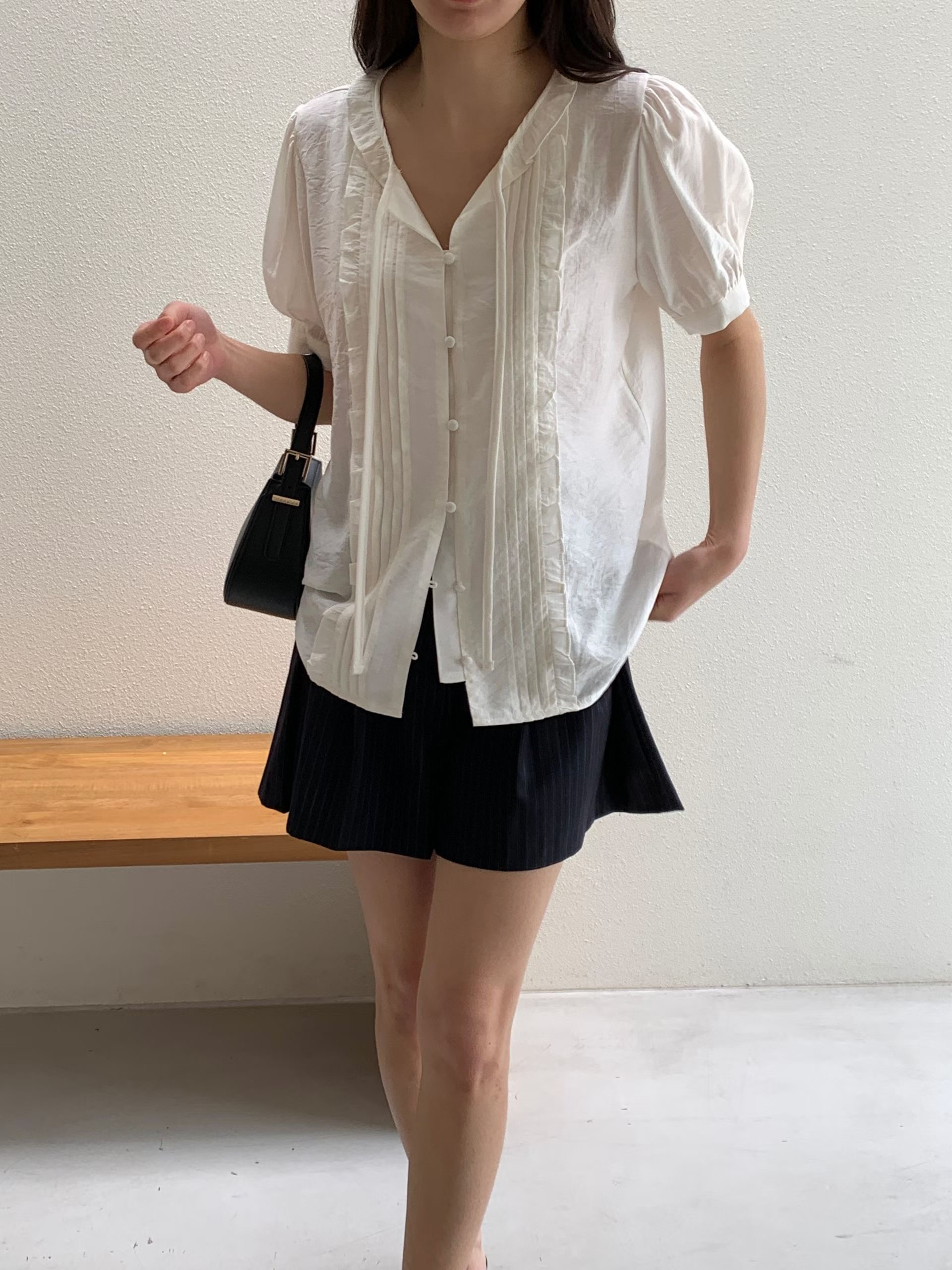 WITHMOON韓國直郵實拍女裝新品推薦休閑時尚26夏季襯衫蕾絲衫WITHMOON襯衫/蕾絲衫圖色1