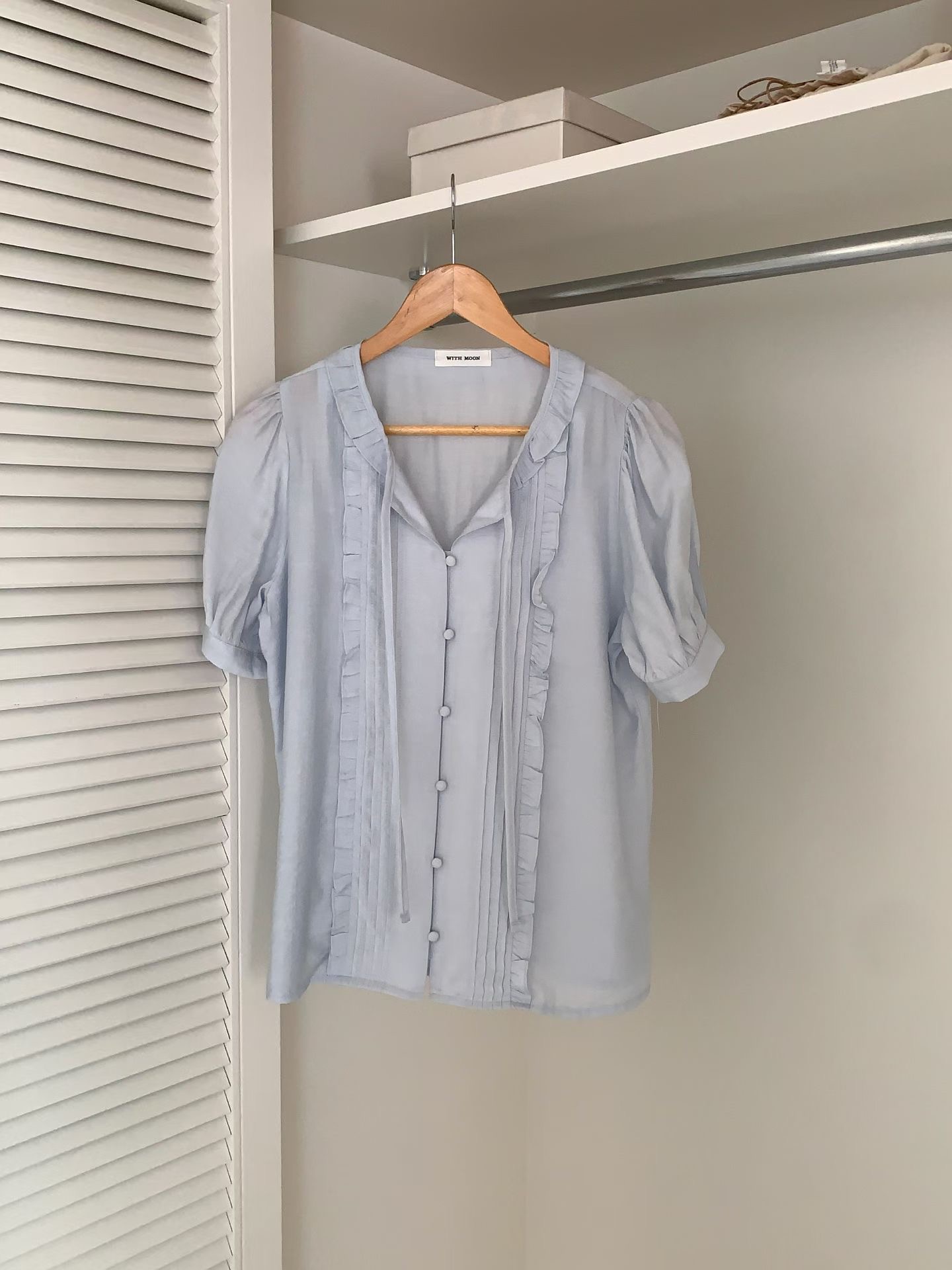 WITHMOON韓國直郵實拍女裝新品推薦休閑時尚26夏季襯衫蕾絲衫WITHMOON襯衫/蕾絲衫圖色2
