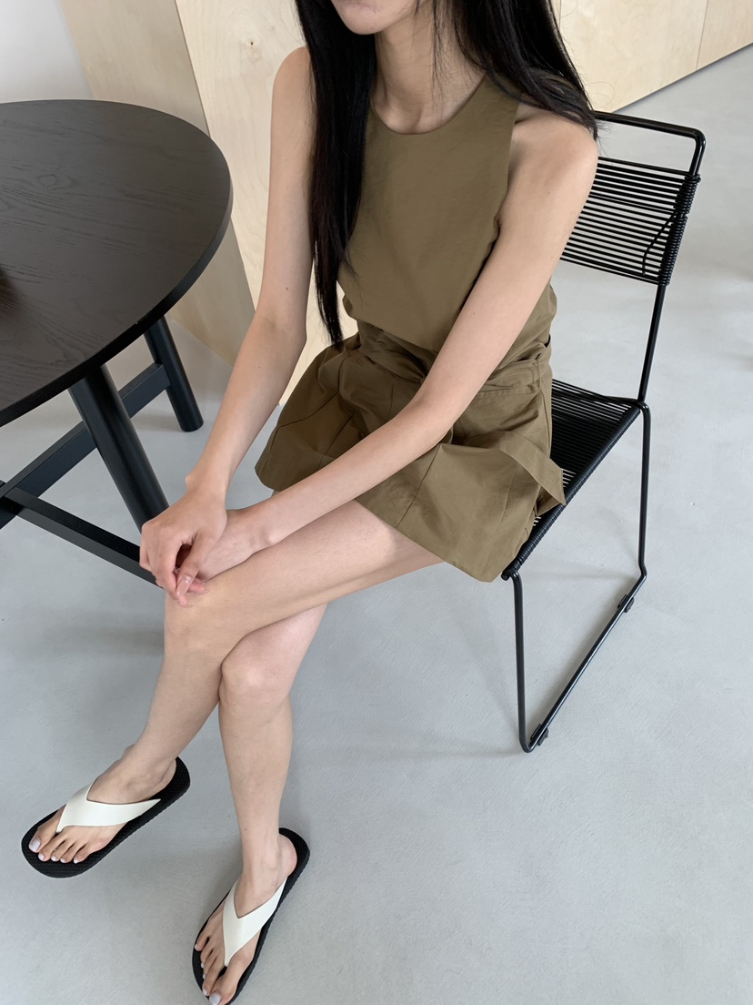 STAGE韓國直郵實拍女裝新款休閑26夏季時尚推薦連體褲含腰帶STAGE連體褲
