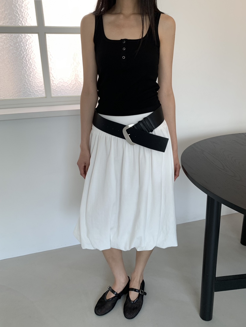 STAGE韓國東大門代購女士新款26夏季吊帶背心柔軟無袖羅紋STAGE吊帶/背心