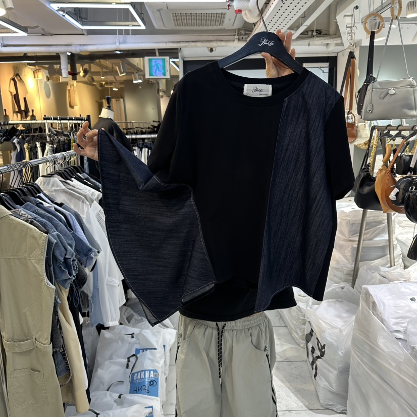 空韓國東大門代購女裝新品休閑人氣時尚26夏季熱賣推薦T恤BAKHAT恤圖色2