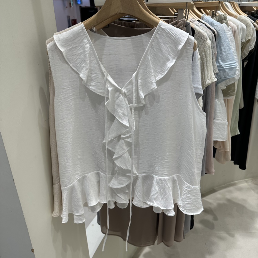 HARU-Q韓國東大門代購女士新品推薦熱賣人氣休閑襯衫蕾絲衫HARU-Q襯衫/蕾絲衫圖色1