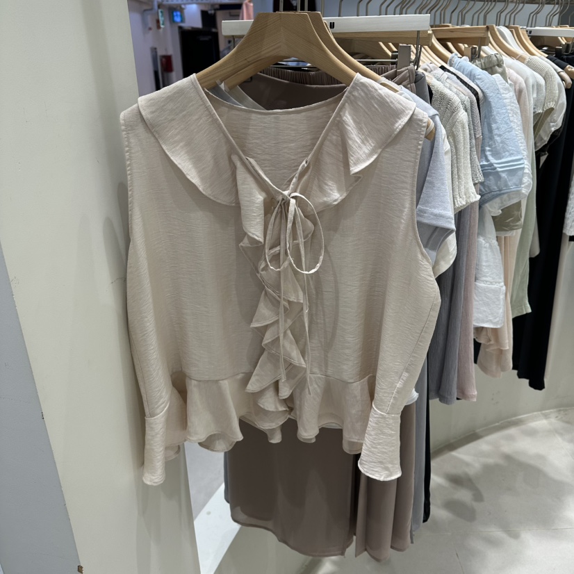 HARU-Q韓國東大門代購女士新品推薦熱賣人氣休閑襯衫蕾絲衫HARU-Q襯衫/蕾絲衫圖色2