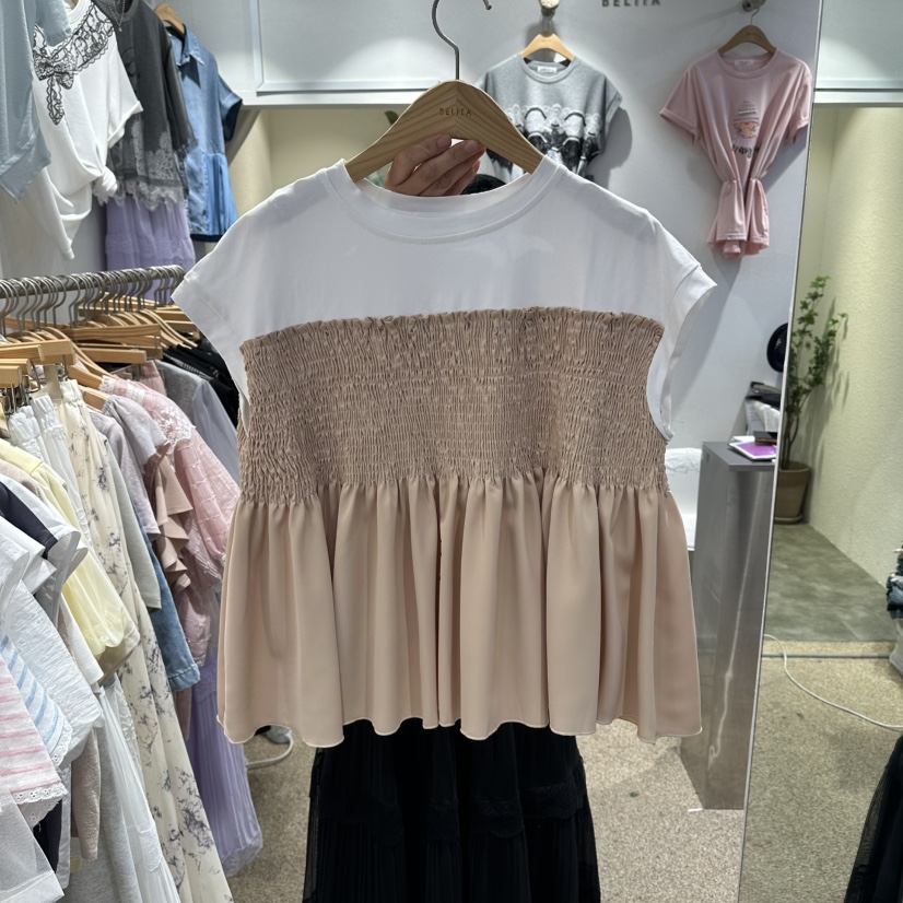 BELITA韓國直郵女士新品休閑26夏季推薦人氣時尚熱賣T恤BELITAT恤圖色3