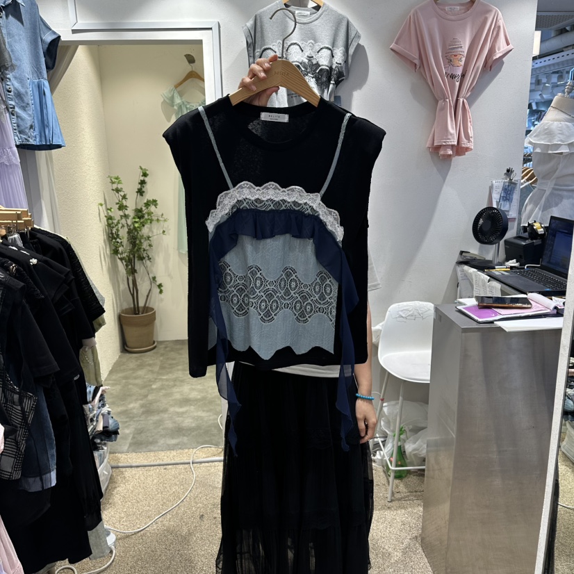 BELITA韓國東大門代購女裝新品26夏季推薦人氣休閑T恤假兩件BELITAT恤圖色3