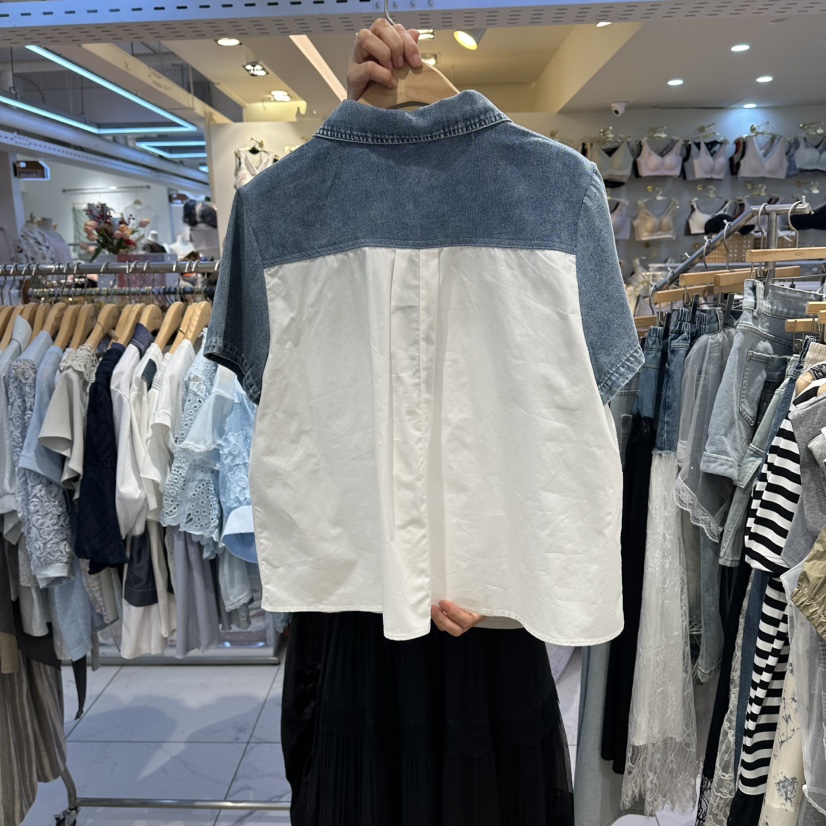 BELITA韓國代購女士新品推薦時尚26夏季休閑人氣襯衫蕾絲衫BELITA襯衫/蕾絲衫