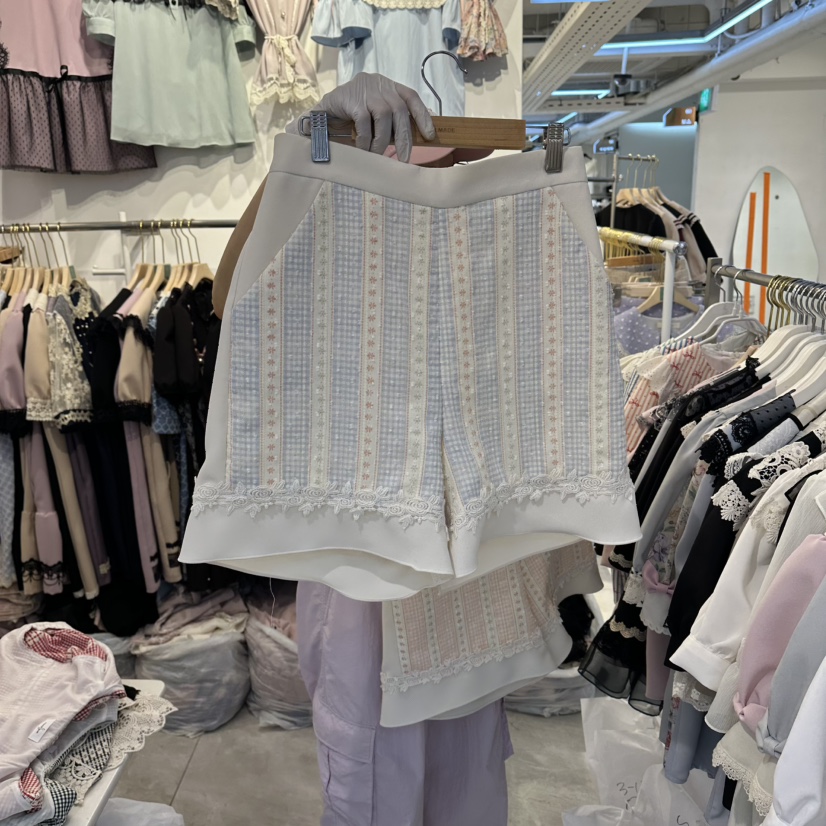 PAPA韓國直郵實拍女士新款時尚休閑人氣26夏季熱賣短褲棉質Papaine/HALMADE短褲圖色2