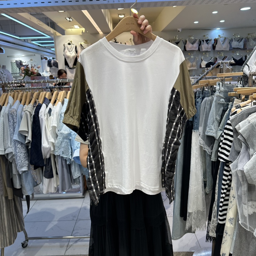 BELITA韓國直郵實拍女士新品推薦時尚休閑26夏季人氣熱賣T恤BELITAT恤圖色1