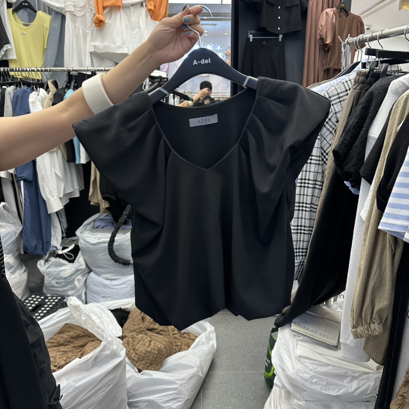 A-DEL韓國直郵女士新品熱賣26夏季時尚推薦休閑襯衫蕾絲衫A-DEL襯衫/蕾絲衫圖色2