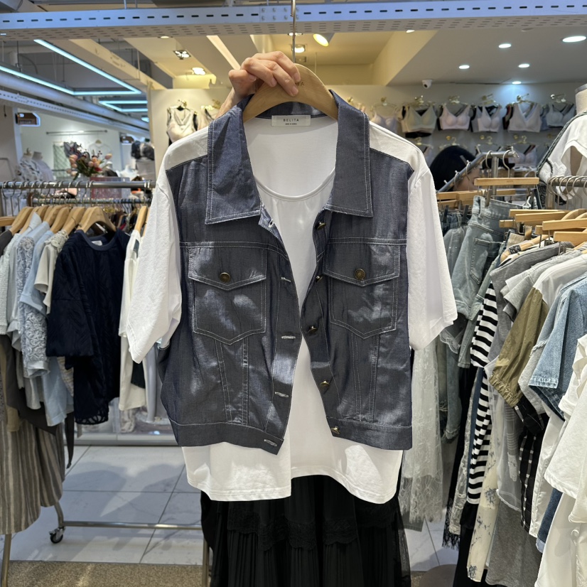 BELITA韓國代購女士新品熱賣26夏季人氣時尚休閑襯衫蕾絲衫BELITA襯衫/蕾絲衫