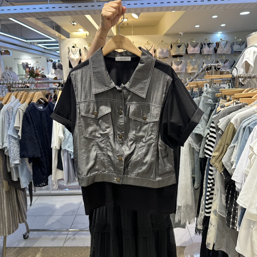 BELITA韓國代購女士新品熱賣26夏季人氣時尚休閑襯衫蕾絲衫BELITA襯衫/蕾絲衫圖色2