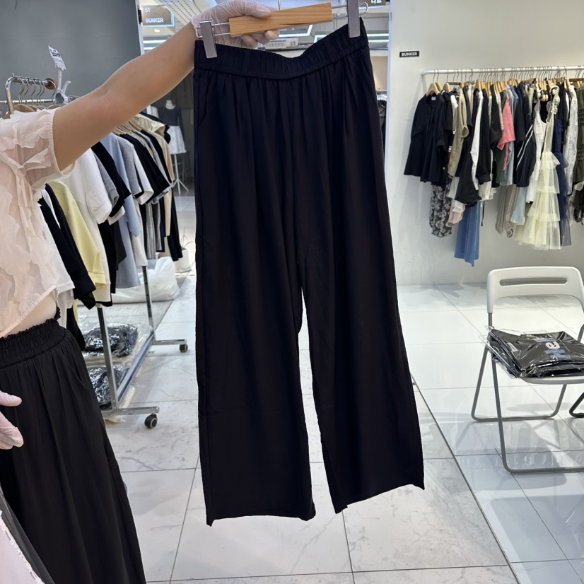 COCO HOLIC韓國直郵女士新品推薦26夏季休閑褲含腰帶系帶亞麻COCO HOLIC休閑褲圖色3